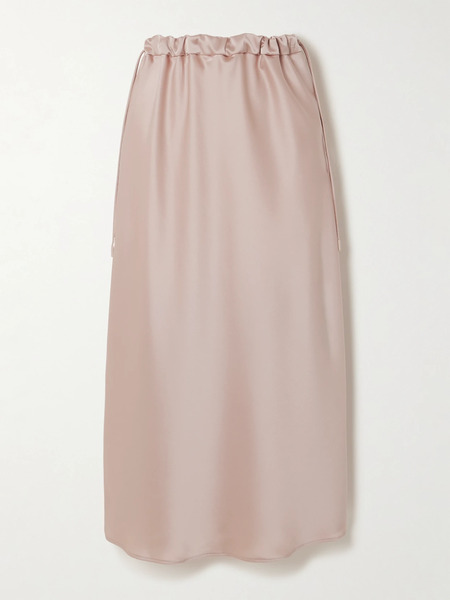  Max Mara Max Mara - Editore Satin Midi Skirt - Baby Pink 