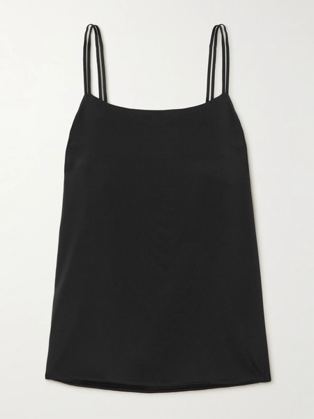  Max Mara Max Mara - Kansas Silk-blend Crepe Top - Black 