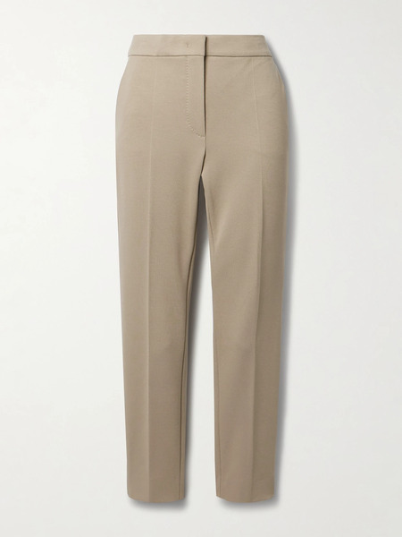  Max Mara Max Mara - Pegno Cady Slim-leg Pants - Sand 