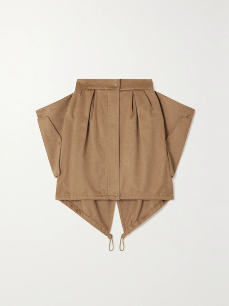  Max Mara Max Mara - Ritmo Pleated Wool Mini Skirt - Camel 