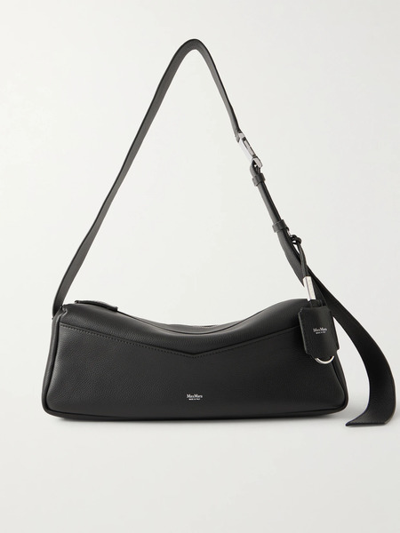  Max Mara Max Mara - Skippers Textured-leather Shoulder Bag - Black 