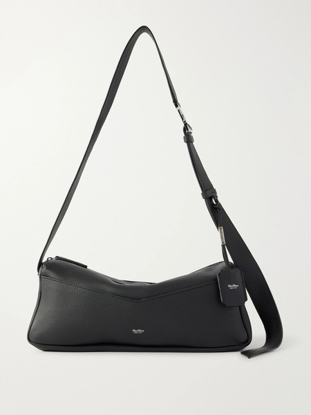  Max Mara Max Mara - Skippers Textured-leather Shoulder Bag - Black 