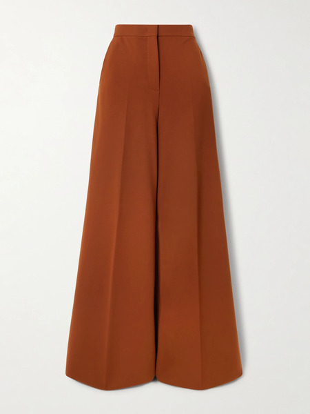  Max Mara Max Mara - Taverna Jersey Wide-leg Pants - Brick 
