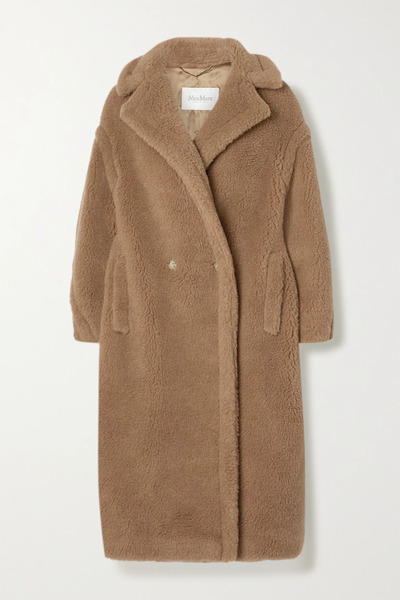  Max Mara Max Mara - Teddy Bear Icon Oversized Camel Hair And Silk-blend Coat - Large 