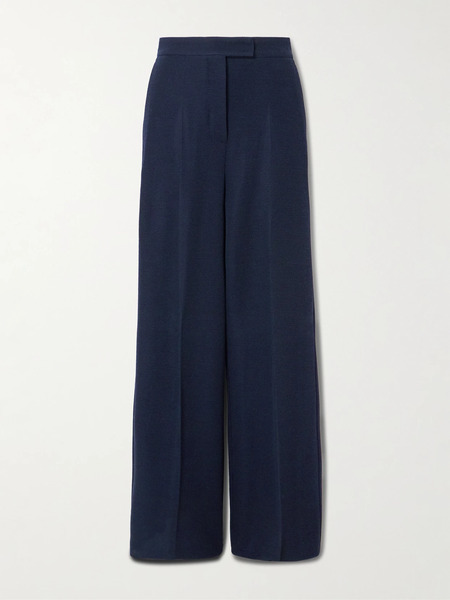  Max Mara Max Mara - Wool Wide-leg Pants - Navy 