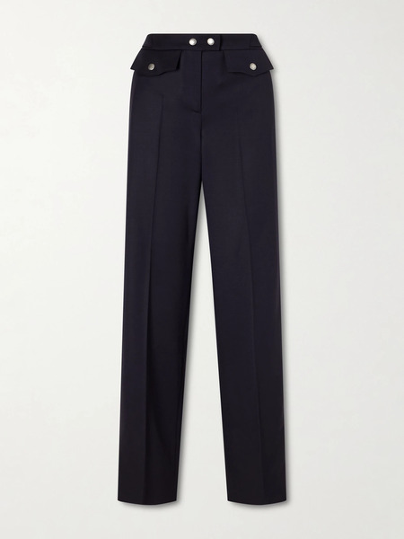  Mcqueen Mcqueen - Bumster Wool Straight-leg Pants - Navy 
