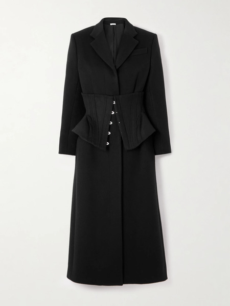  Mcqueen Mcqueen - Cashmere And Wool-blend Coat - Black 