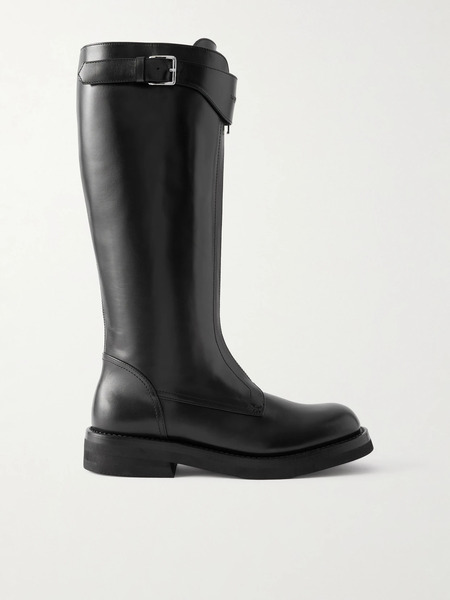  Mcqueen Mcqueen - Countryside Leather Knee Boots - Black 