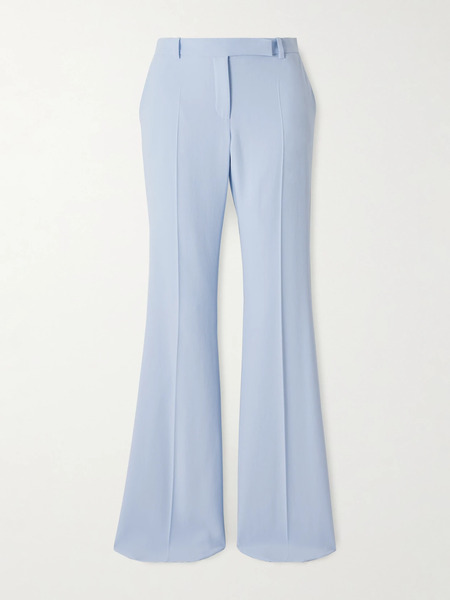  Mcqueen Mcqueen - Crepe Flared Pants - Blue 