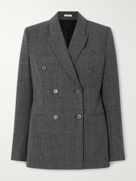  Mcqueen Mcqueen - Double-breasted Wool Blazer - Gray 
