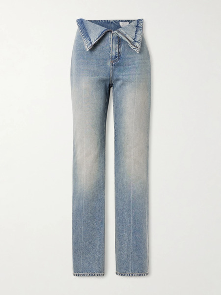  Mcqueen Mcqueen - High-rise Flared Jeans - Light Denim 