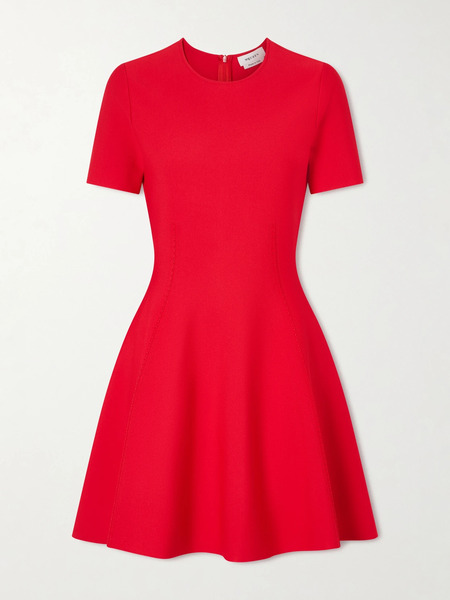 Mcqueen Mcqueen - Knitted Mini Dress - Red 