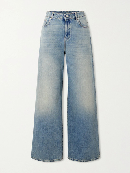  Mcqueen Mcqueen - Mid-rise Wide-leg Jeans - Light Denim 