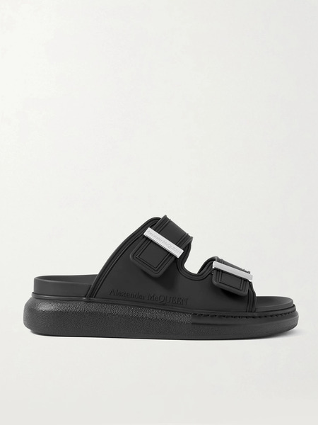  Mcqueen Mcqueen - Rubber Exaggerated-sole Sandals - Black 