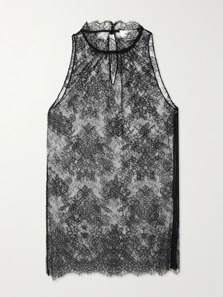  Mcqueen Mcqueen - Scalloped Lace Top - Black 
