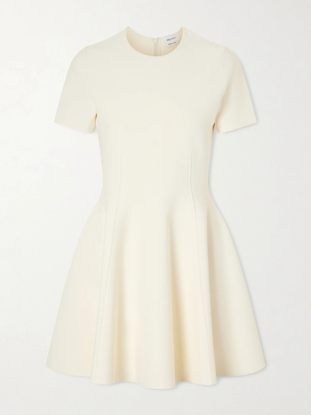  Mcqueen Mcqueen - Stretch-crepe Mini Dress - Ivory 