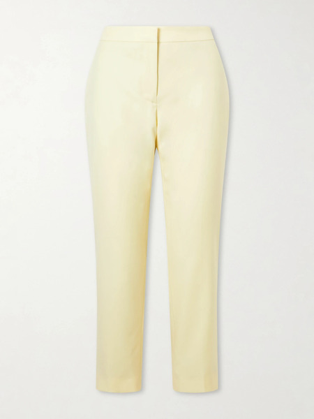  Mcqueen Mcqueen - Wool Straight-leg Pants - Yellow 