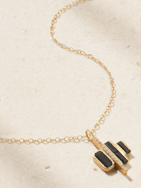  Melissa Joy Manning Melissa Joy Manning - Cityscape Triple 14-karat Recycled Gold, Spinel And Diamond Necklace - One Size 