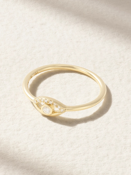  Melissa Joy Manning Melissa Joy Manning - 14-karat Gold Diamond Ring - 7 