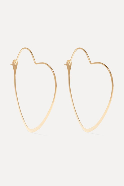  Melissa Joy Manning Melissa Joy Manning - 14-karat Gold Hoop Earrings - One Size 