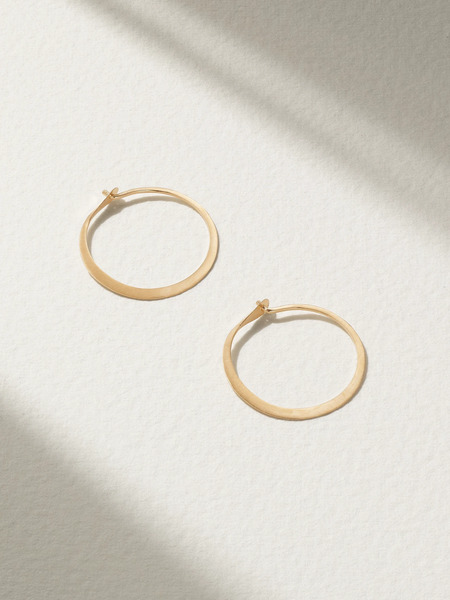  Melissa Joy Manning Melissa Joy Manning - 14-karat Gold Hoop Earrings - One Size 