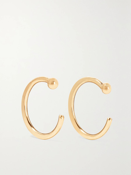  Melissa Joy Manning Melissa Joy Manning - 14-karat Gold Hoop Earrings - One Size 