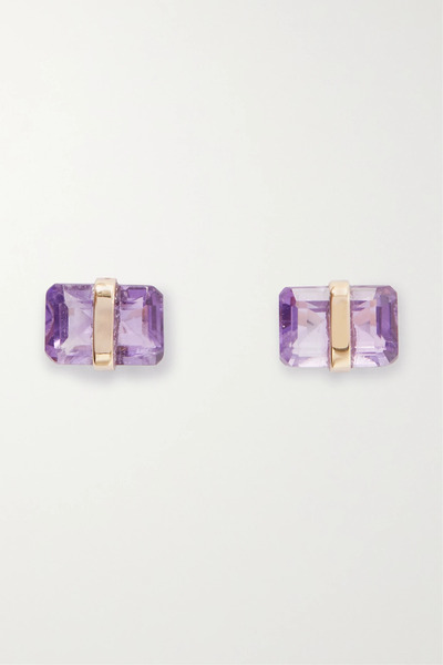  Melissa Joy Manning Melissa Joy Manning - 14-karat Recycled Gold Amethyst Earrings - One Size 