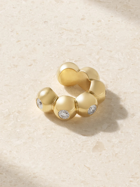 Melissa Kaye Melissa Kaye - Audrey 18-karat Gold Diamond Ear Cuff - One Size 