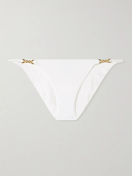  Melissa Odabash Melissa Odabash - Monza Chain-embellished Bikini Briefs - White 