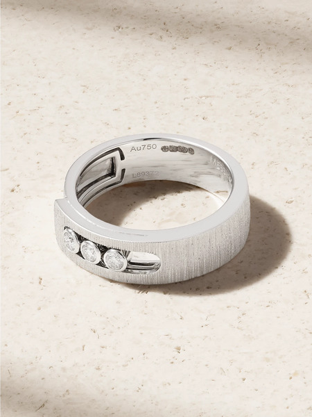  Messika Messika - Move Noa Ciselé 14-karat White Gold Diamond Ring - 54 