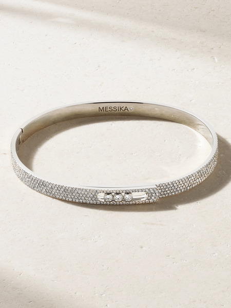  Messika Messika - Move Noa 18-karat White Gold Diamond Bangle - Silver 