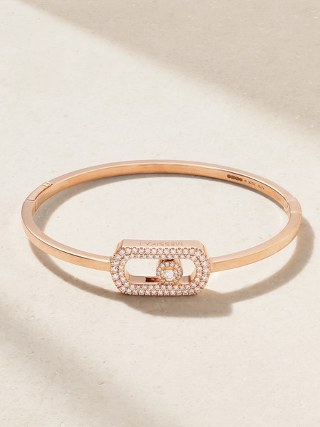  Messika Messika - So Move 18-karat Rose Gold Diamond Bracelet - M 