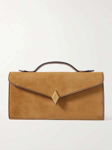  Métier Métier - Edge Embellished Suede Clutch - Tan 