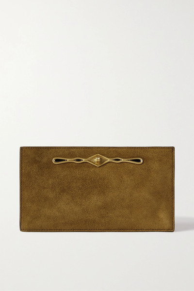  Métier Métier - + Fernando Jorge Ease Embellished Suede Clutch - Tan 