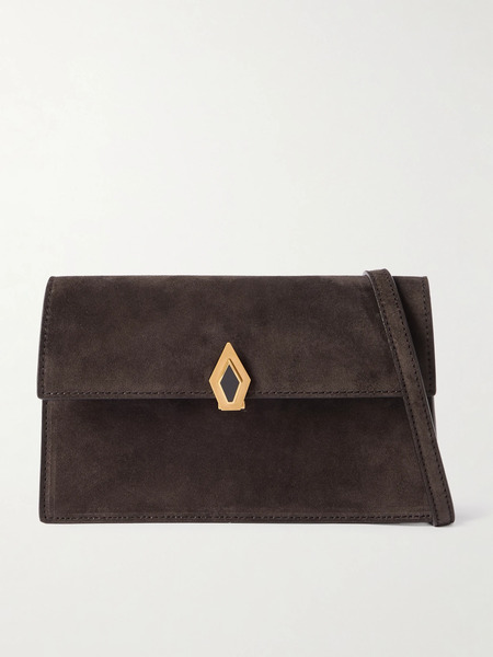  Métier Métier - Parallel 22 Small Suede Shoulder Bag - Chocolate 