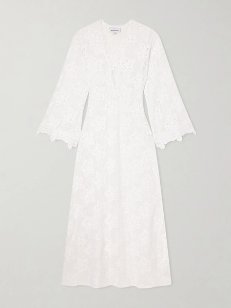  Miguelina Miguelina - Jane Embroidered Cotton Coverup - White 