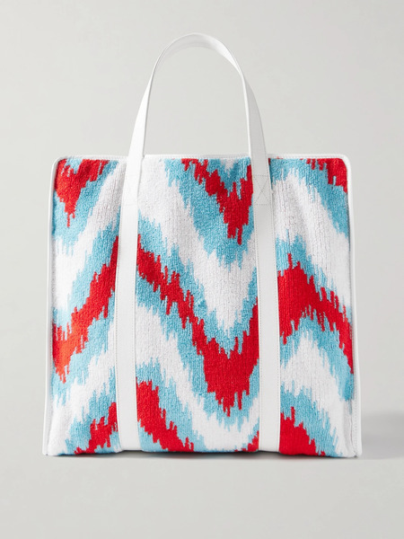  Missoni Missoni - Canvas-trimmed Terry-jacquard Tote - White 