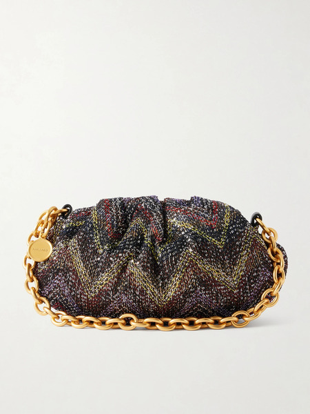  Missoni Missoni - Caperdoni Small Sequined-embellished Striped Woven Pouch - Multi 