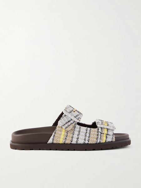  Missoni Missoni - Clea Striped Woven Sandals - Pastel Yellow 