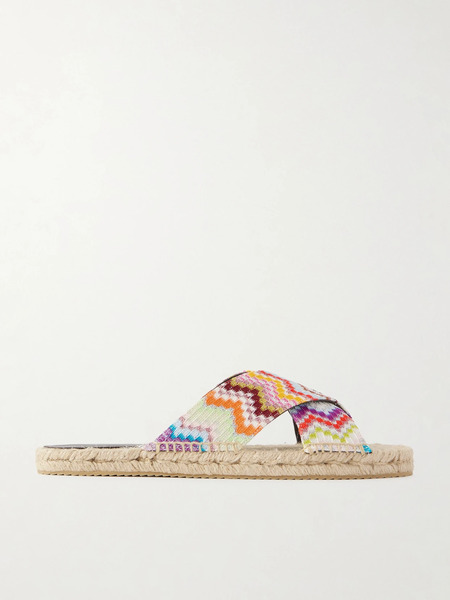  Missoni Missoni - Harlow Striped Woven Espadrilles - Multi 