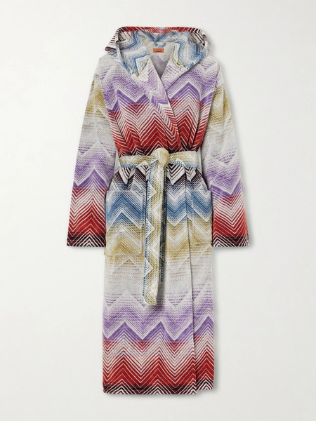  Missoni Home Missoni Home - Marea Striped Cotton-terry Robe - Multi 