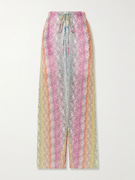  Missoni Missoni - Mare Striped Cotton And Wide-blend Straight-leg Pants - Multi 