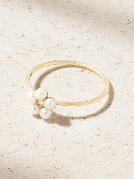  Mizuki Mizuki - 14-karat Gold, Pearl And Diamond Ring - 6 