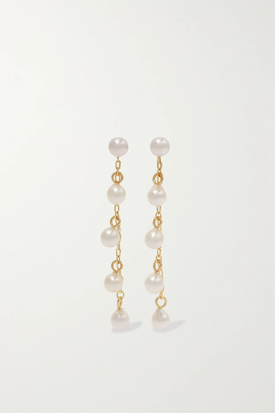  Mizuki Mizuki - Two Way 14-karat Gold Pearl Earrings - One Size 