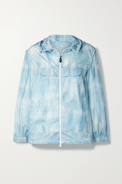  Moncler Moncler - Corseulles Hooded Printed Shell Jacket - Sky Blue 
