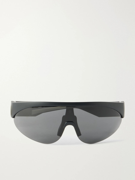  Moncler Eyewear Moncler Eyewear - Round-frame Rubber Sunglasses - Black 