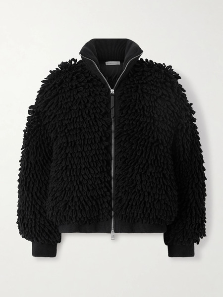  Moncler Genius Moncler Genius - + Edward Enninful Wool-blend Zip-up Cardigan - Black 