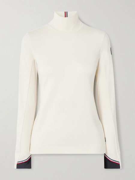  Moncler Grenoble Moncler Grenoble - Polartec® Stretch-knit Turtleneck Base Layer - Cream 