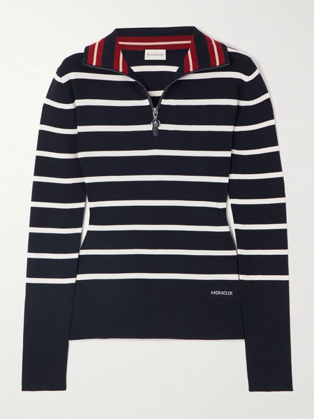  Moncler Moncler - Striped Wool Sweater - Navy 