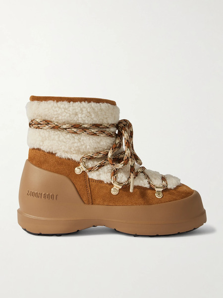  Moon Boot Moon Boot - Luna Shearling Snow Boots - Tan 